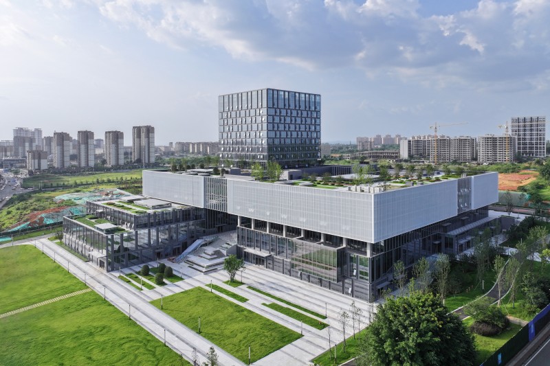YI JIAN ARCHITECTS - Meishan Media Centre（Cultural centre, Library and Meishan TV station）