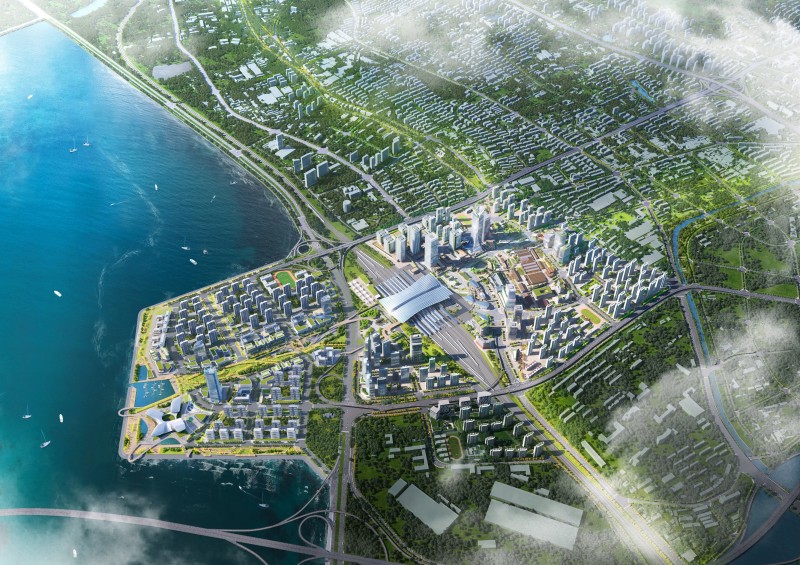 ECADI; AECOM; NIHON SEKKEI - Urban Planning of Qingdao North Railway Station Transportation and Business Center
