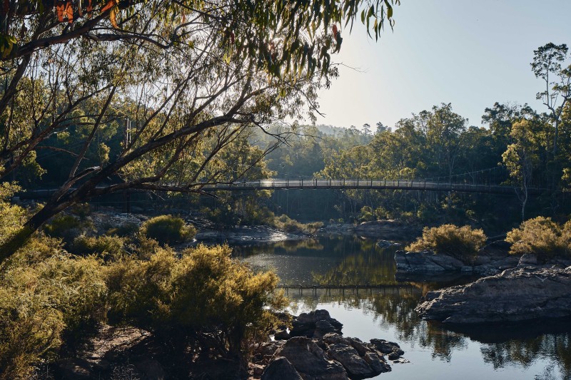 iredale pedersen hook architects and ARUP - Dwaarlindjirraap Suspension Bridge