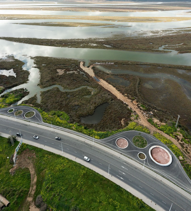 ESTUDIO ACTA - WRAPPING THE MARSH. Landscape itinerary around the North Estuary of the Odiel river. Huelva