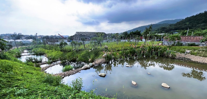 FA DESIGN STUDIO, HUAQIAO UNIVERSITY - Landscape of terraced wetland for tailwater purification at Sanxiushan Village Wastewater Station, Xiamen, China
