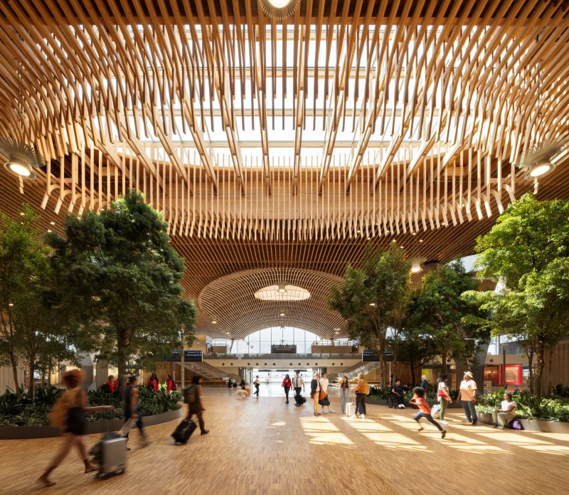 PLACE - PDX Airport Main Terminal – A Walk in The Oregon Forest