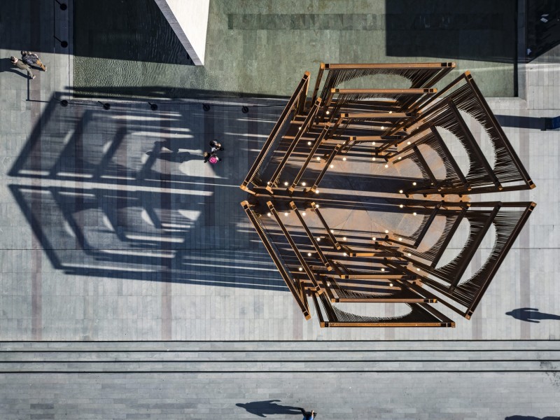 Murat Germen - Photography of OpenWork, a public art installation by Melek Zeynep Bulut