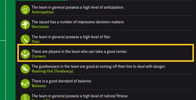 next opposition scout report corner abilities