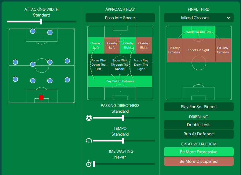 Scaloni's Argentina tactics team instuctions in possession