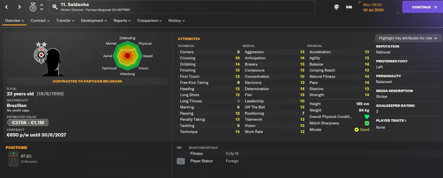 FM24 Cheap hidden gems Saldanha