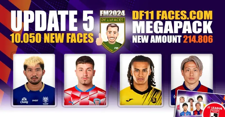 FM24 DF11 Faces Megapack update pack 5
