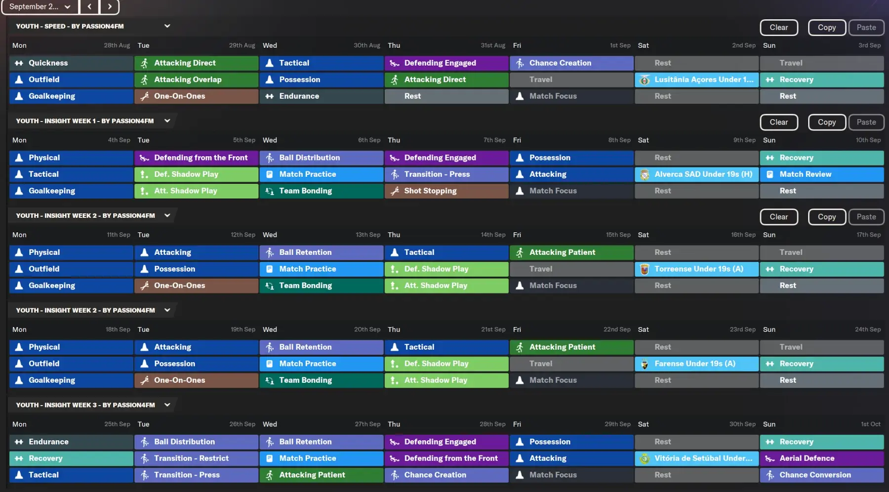 FM24 Training Calendar Youth Insight