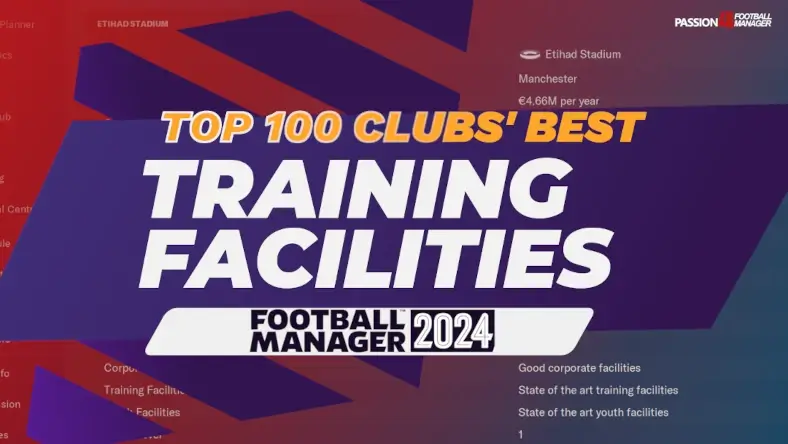 Football Manager 2024 Clubs with Best Training facilities