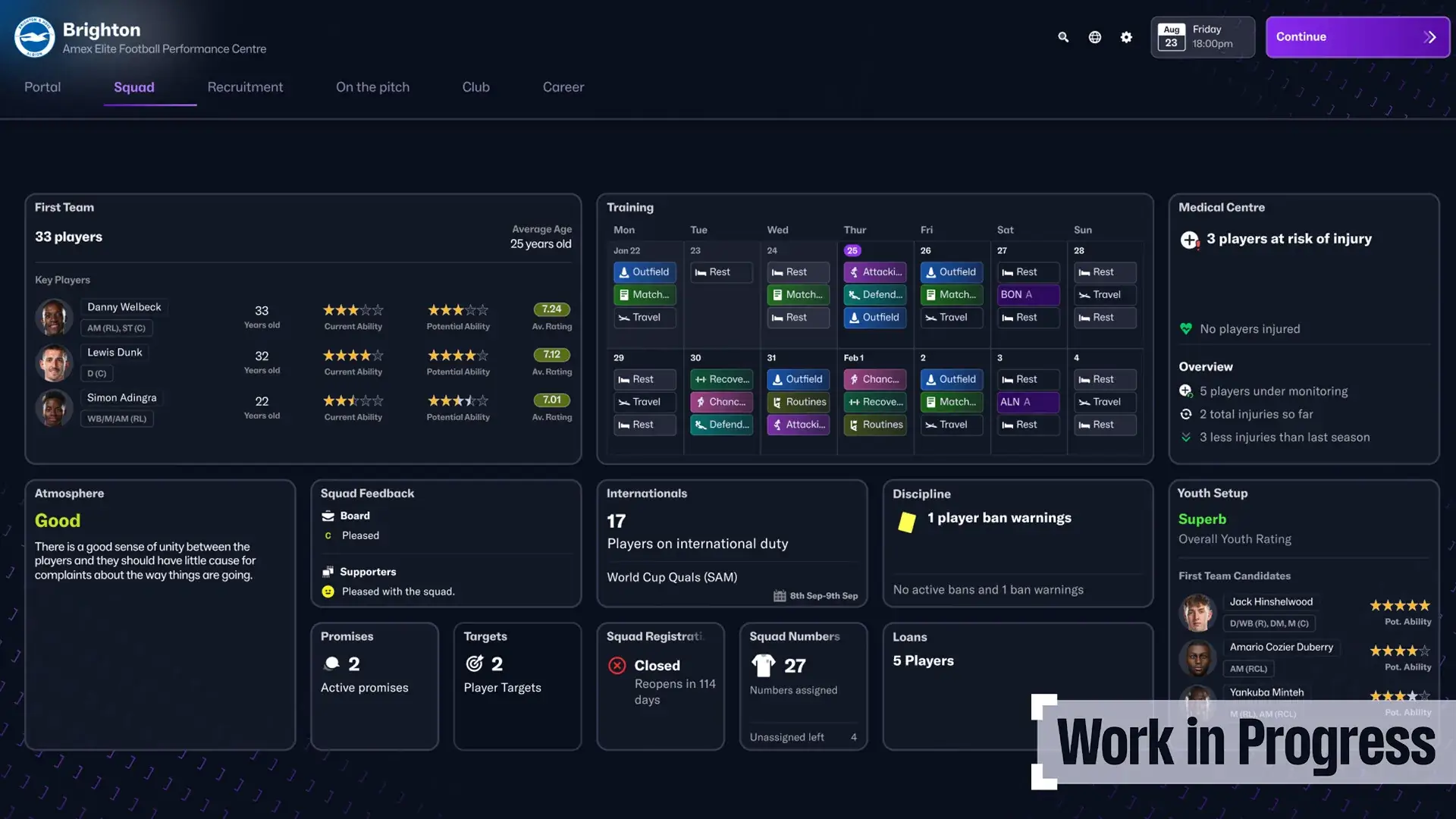 Football Manager 2025 club portal