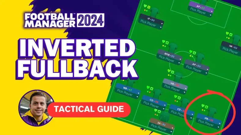 Football Manager player roles inverted fullback