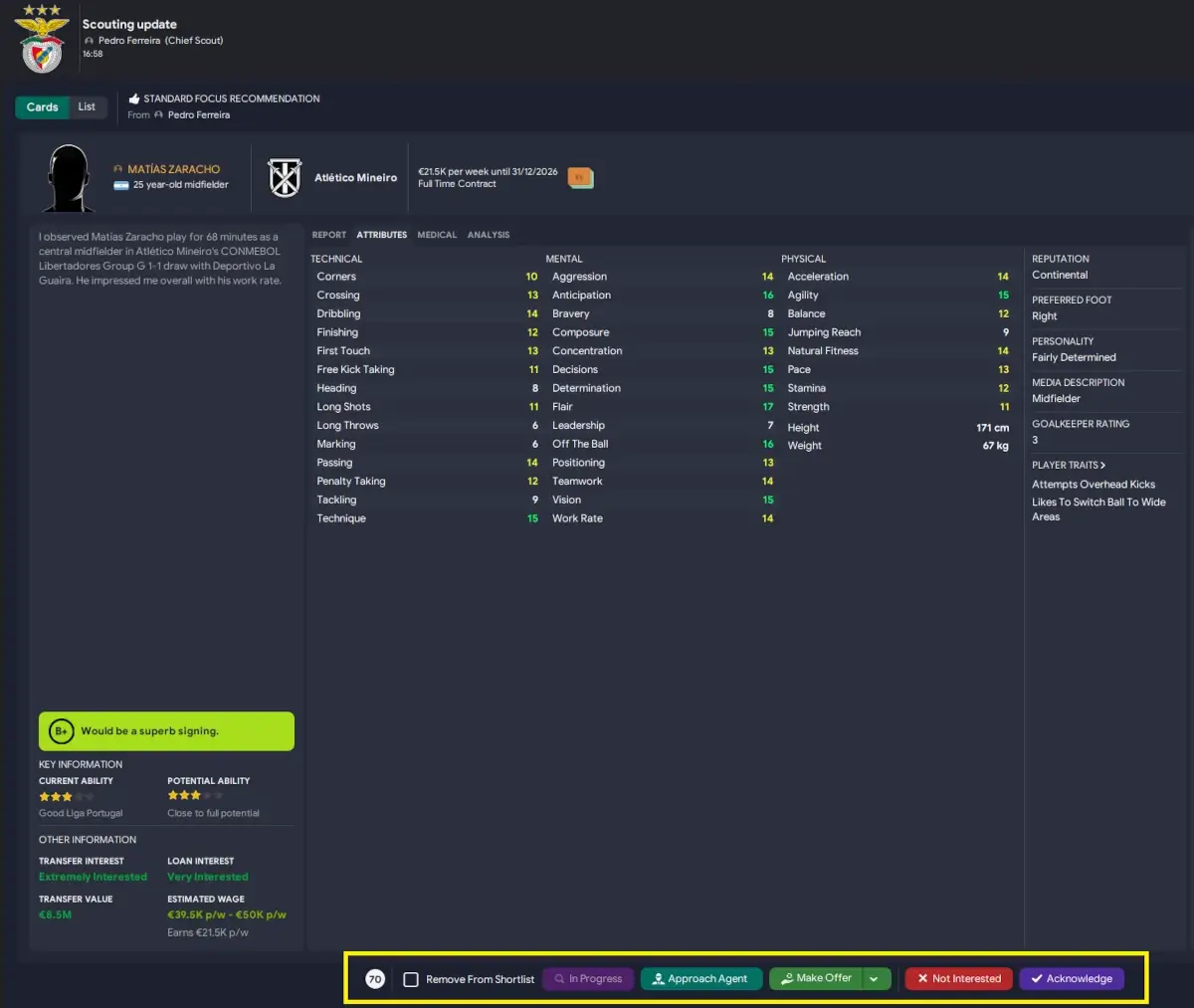 Scouting meetings in Football Manager