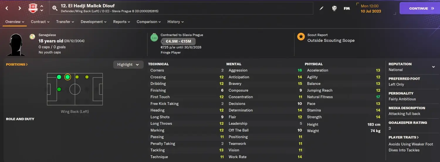 El Hadji Diouf on Football Manager 2024 hidden wonderkids