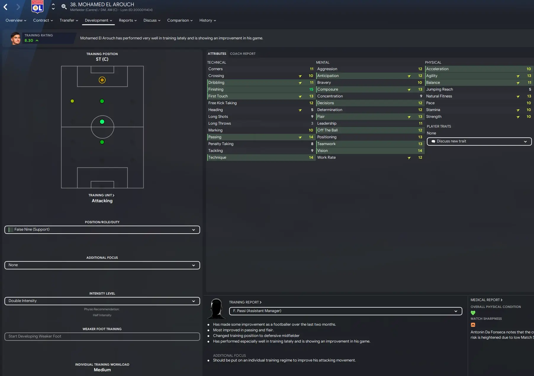 retraining el Ariouch into a false 9