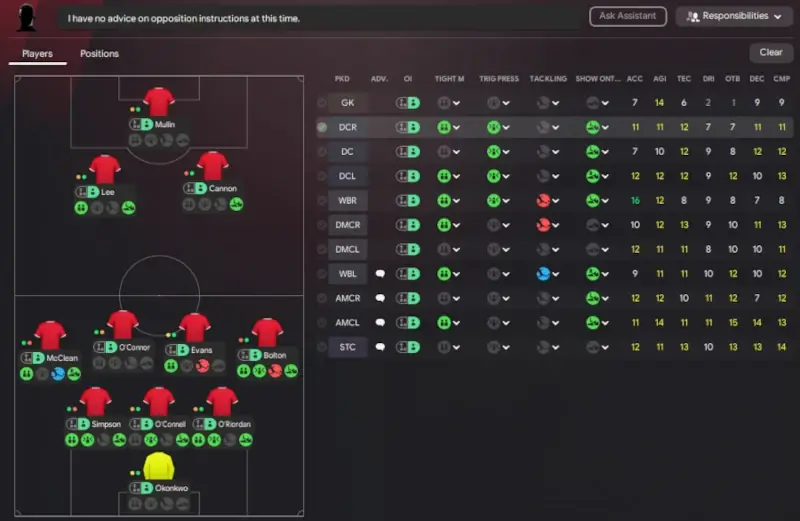 setting up opposition instructions to counter Wrexham on Football Manager 2024