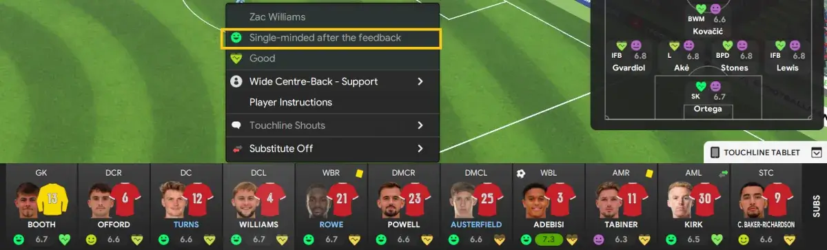 Shouting no pressure at important cup matches in Football Manager