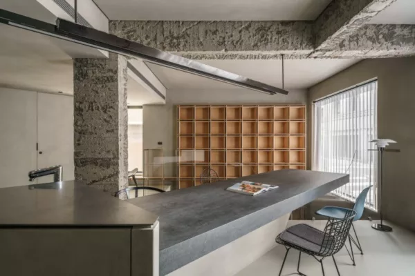 2nd floor with main dining counter designed by Li-Yu Cheng